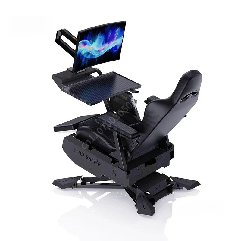Monitor Stand - Estação de Jogos Reclinável, Cadeira Ergonômica