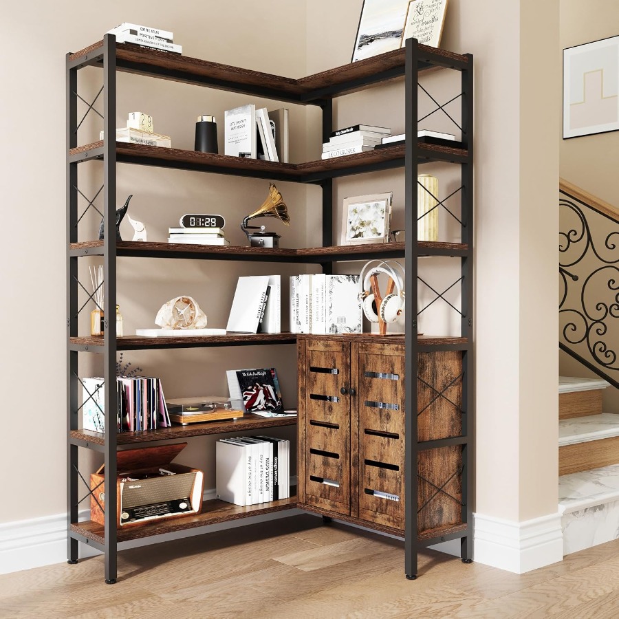 Bookshelf - Estante de canto com 6 prateleiras