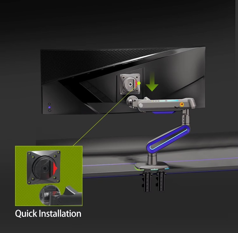 Monitor Stand - Braço de monitor de jogos ERGONOMIC