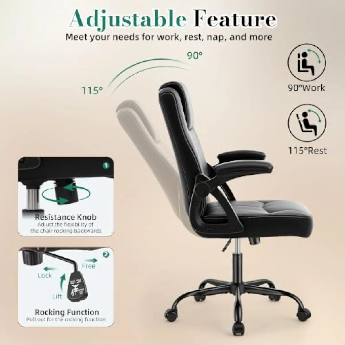 Cadeira de escritório ergonómi - Office Chair avaliação e preço