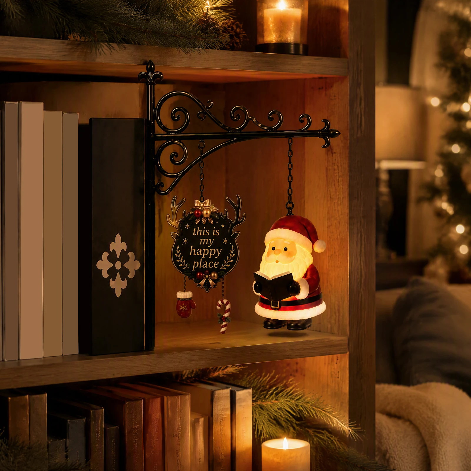 Estatueta de Papai Noel para E - Bookshelf avaliação e preço
