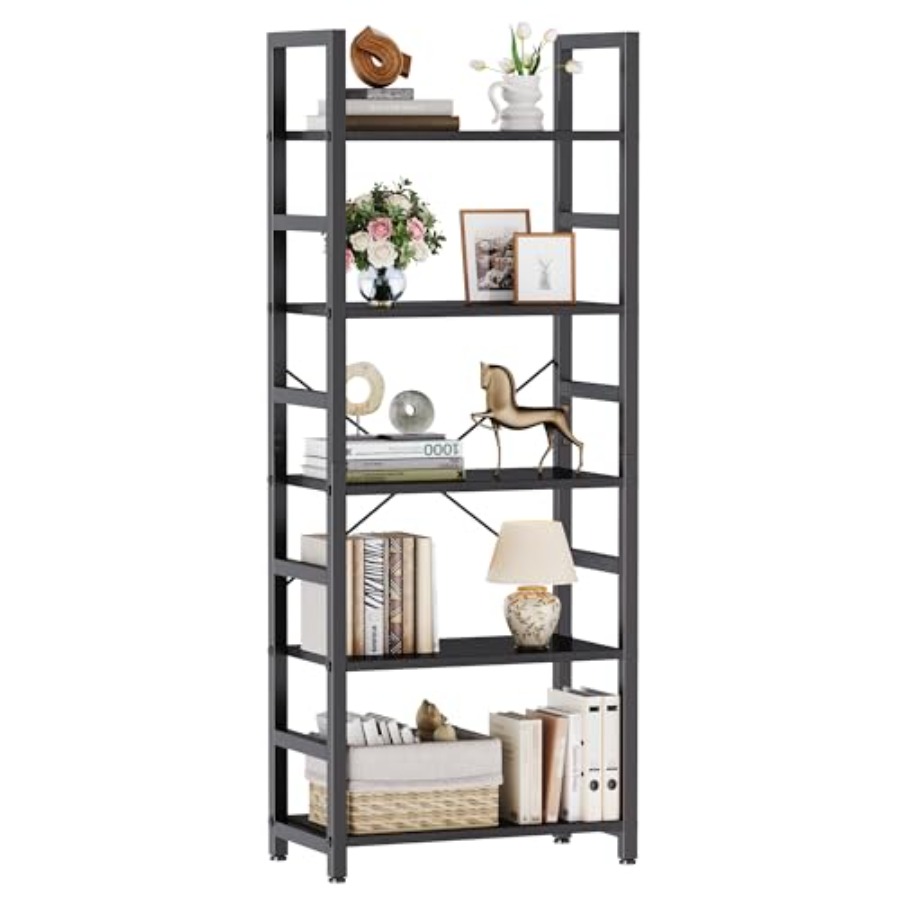 Estante de Livros de 5 Níveis, - Bookshelf avaliação e preço