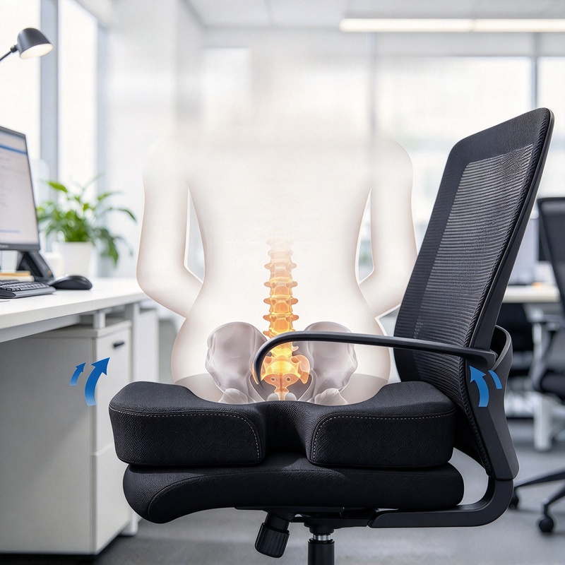 Almofada de assento em espuma  - Office Chair Cushion avaliação e preço