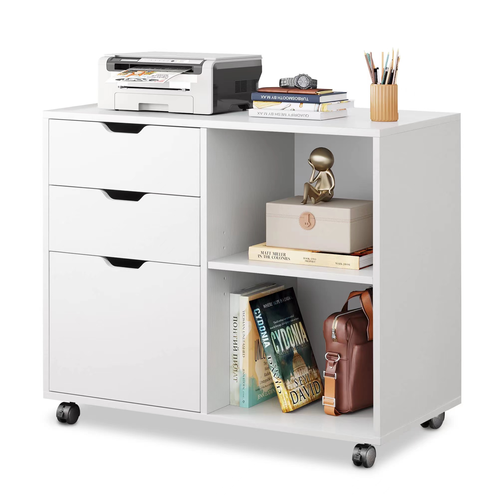 Armário de Arquivos de Madeira - Printer Stand avaliação e preço